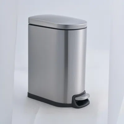 Eruule Stainless Steel Kitchen Trash Can, 10l In Gray