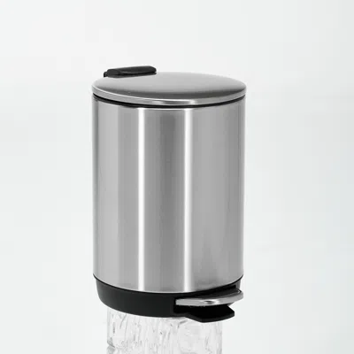 Eruule Stainless Steel Kitchen Trash Can, 3l In Gray