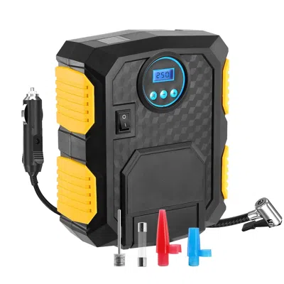 Eruule Tire Inflator 12v Dc 120w 150psi Tire Pump W/lcd Electric Air Compressor Pump 25l/min Large Air Flow In Multi
