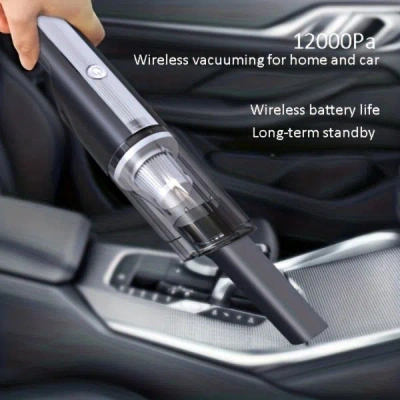 Eruule Wired Silver Car Vacuum Cleaner Car With Strong Suction Handheld Vacuum Cleaner Small Mini Rechargea In Multi