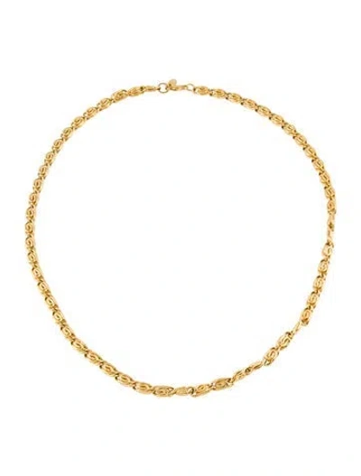 Pre-owned Erwin Pearl Chain Necklace, 29.5" In Multi