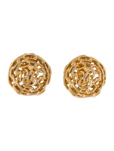 Pre-owned Erwin Pearl Clip-on Earrings In Multi