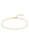 Es Jewelry Enamel Chain Bracelet In Violet
