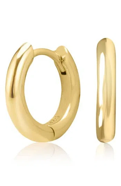 Es Jewelry Enamel Huggie Hoop Earrings In Gold