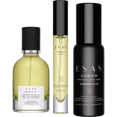 Esas Nyc Gardenia & Lily Organic Eau De Parfum Gift Set In Multi