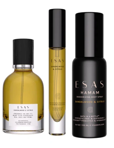 Esas Nyc Sandalwood & Citrus Organic Eau De Parfum Gift Set In Multi