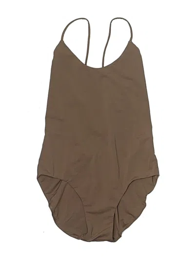 Pre-owned Esby One Piece Swimsuit In Brown
