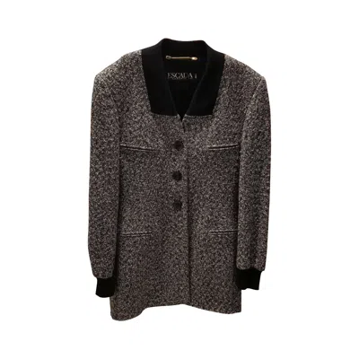 Pre-owned Escada 1980s  By Margaretha Ley Grey And Black Jacket In Gray