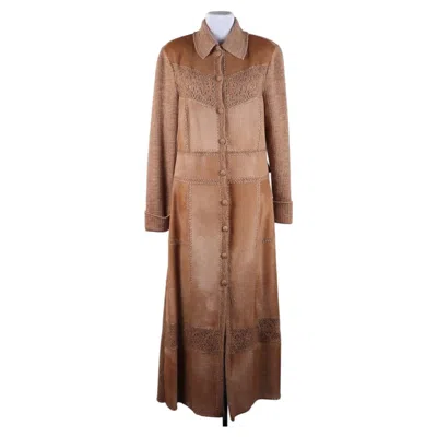 Pre-owned Escada 2000e  Germany Coat . Size 38 Eu In Brown