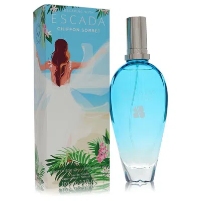 Escada 2pcs Combo Gift Set Chiffon Sorbet By  Eau De Toilette Spray 3.3 oz For Women In Blue