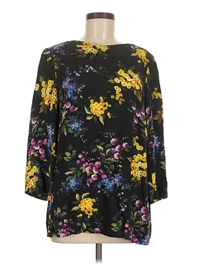 Pre-owned Escada 3/4 Sleeve Blouse In Black