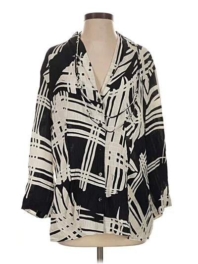 Pre-owned Escada 3/4 Sleeve Blouse In Black