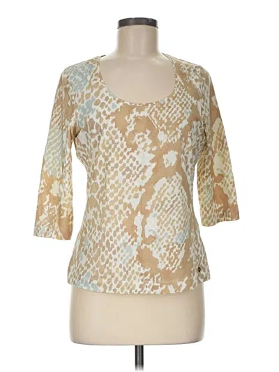 Pre-owned Escada 3/4 Sleeve Blouse In Gold