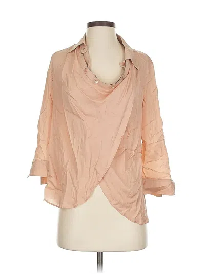 Pre-owned Escada 3/4 Sleeve Blouse In Pink