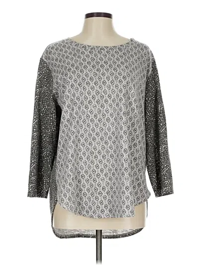 Pre-owned Escada 3/4 Sleeve T-shirt In Silver