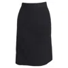Escada A-line Below-the-knee Skirt In Black Wool In Black