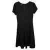 Escada A-line Mini Dress In Black Viscose In Black
