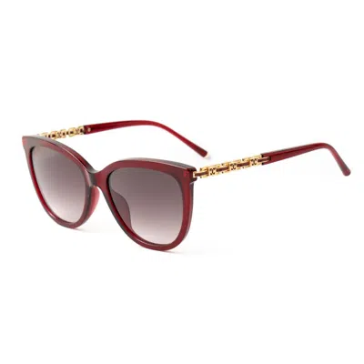 Escada Multicolor Acetate Sunglasses In Burgundy