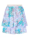 Escada Girls Layered Skirt In Blue