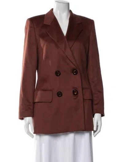Pre-owned Escada Angora Blazer In Brown