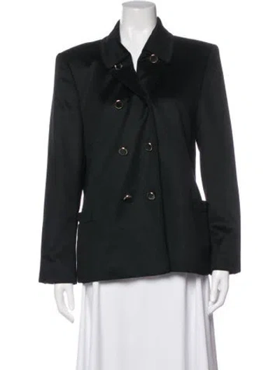 Pre-owned Escada Angora Blazer In Green