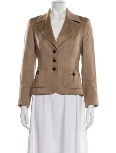 Pre-owned Escada Angora Blazer In Neutral