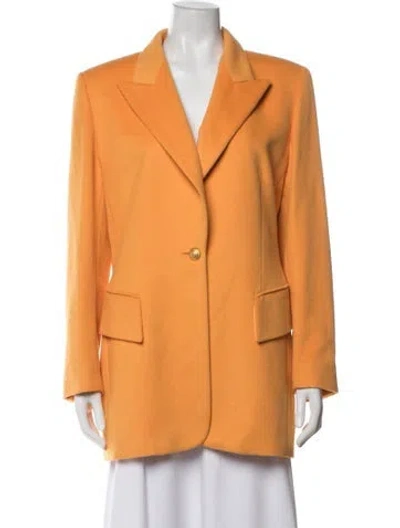 Pre-owned Escada Angora Blazer In Orange