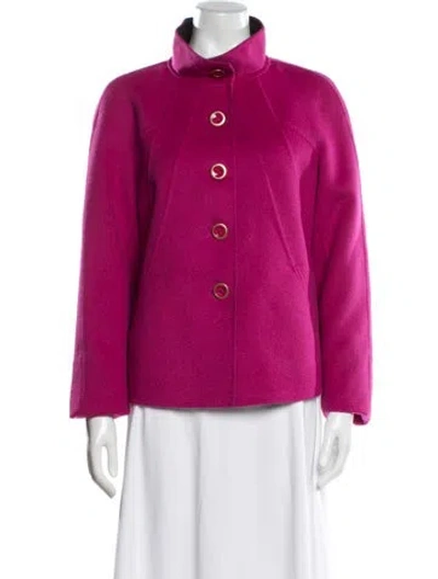 Pre-owned Escada Angora Jacket In Pink