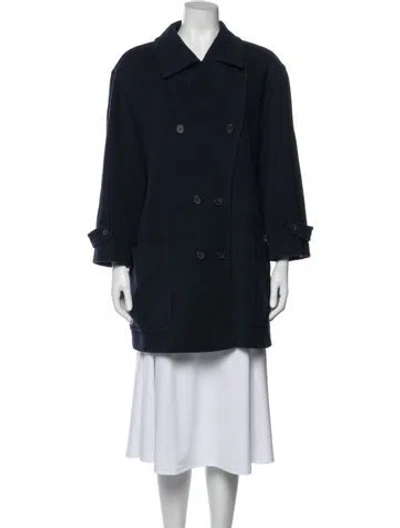 Pre-owned Escada Angora Peacoat
