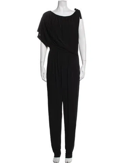 Pre-owned Escada Asymmetrical Jumpsuit In Blue