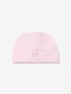Escada Baby Girls Embroidered Logo Beanie In Pink