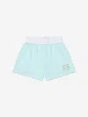 Escada Baby Girls Embroidered Logo Shorts In Blue