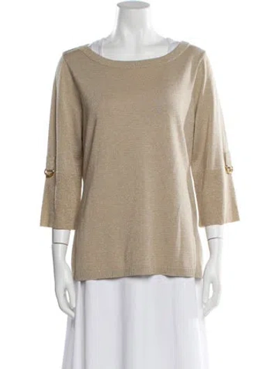 Pre-owned Escada Bateau Neckline Sweater