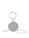 Escada Beaded Chain Bag In Silver