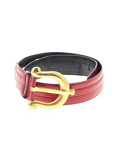 Pre-owned Escada Belt In Red/black