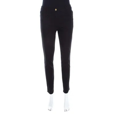 Escada Black Stretch Denim Teresa Straight Leg Jeans