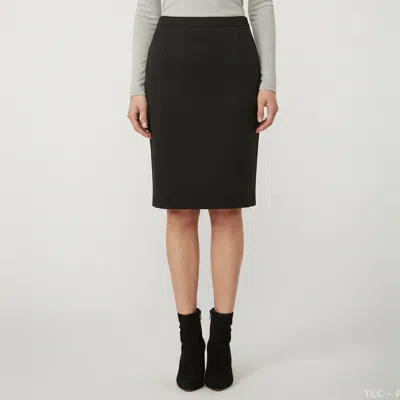 Pre-owned Escada Black Stretch Wool Pencil Skirt M