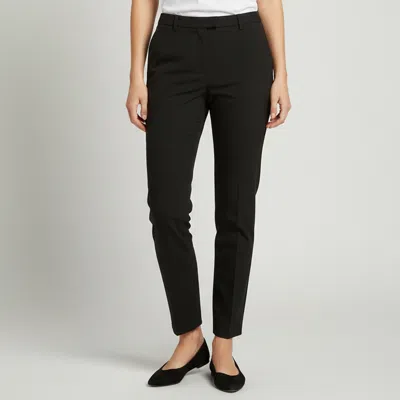 Pre-owned Escada Black Wool Blend Taxinar Tailored Trousers S