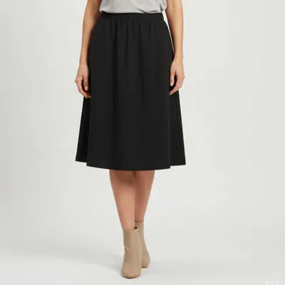 Pre-owned Escada Black Wool Knee Length Skirt Xl