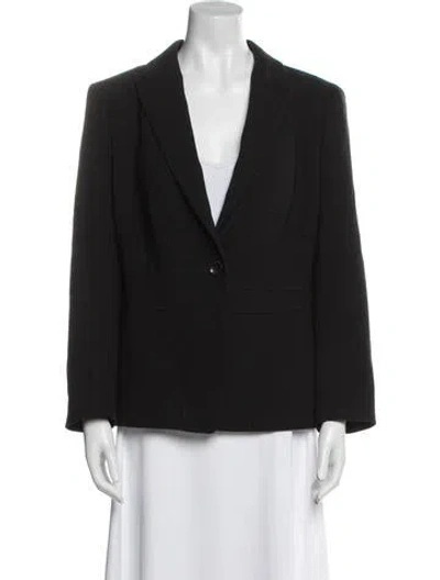 Pre-owned Escada Blazer In Black