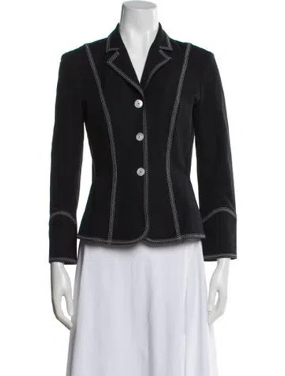 Pre-owned Escada Blazer In Black