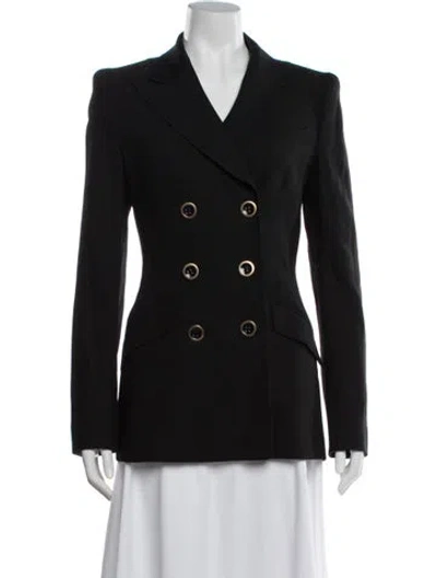 Pre-owned Escada Blazer In Black