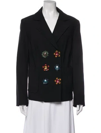 Pre-owned Escada Blazer In Black