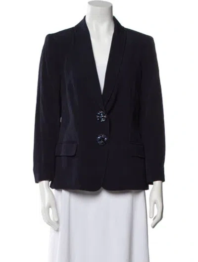 Pre-owned Escada Blazer In Blue