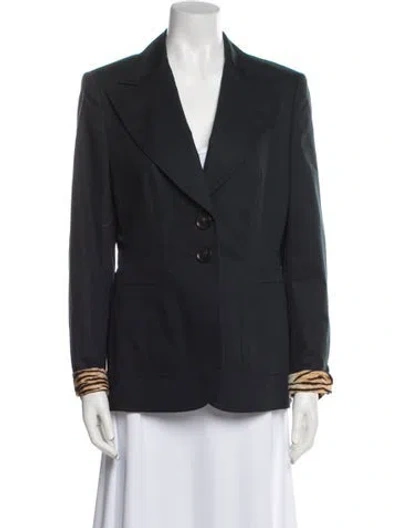 Pre-owned Escada Blazer In Blue