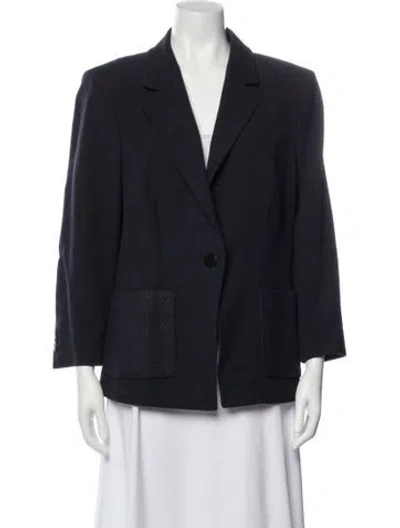 Pre-owned Escada Blazer In Blue