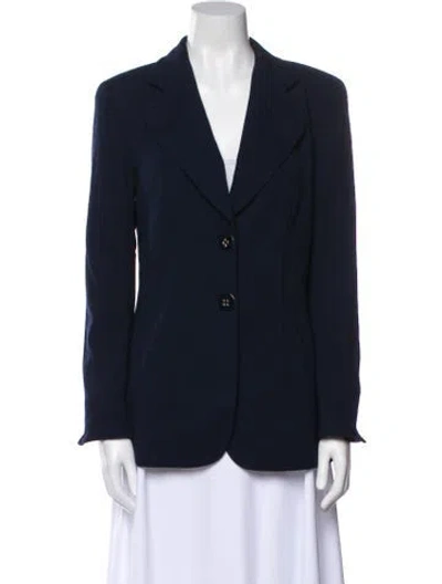 Pre-owned Escada Blazer In Blue