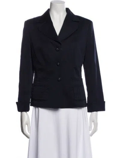 Pre-owned Escada Blazer In Blue