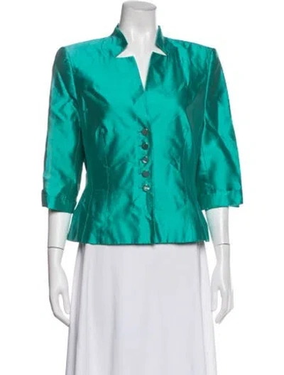Pre-owned Escada Blazer In Blue