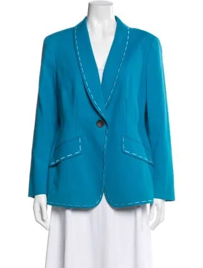 Pre-owned Escada Blazer In Blue